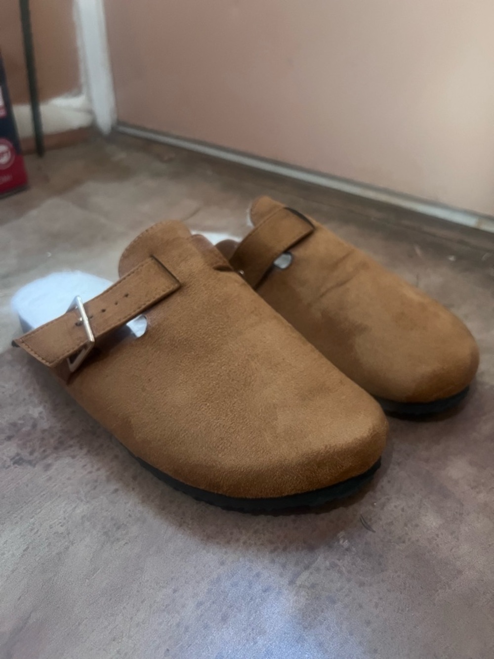 Fur lined slides